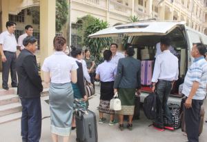 Trường Đại học Tân Trào đón sinh viên nước bạn Lào nhập trường