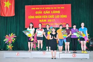 Giải cầu lông công nhân viên chức Trường Đại học Tân Trào năm 2017