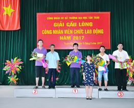 Giải cầu lông công nhân viên chức Trường Đại học Tân Trào năm 2017