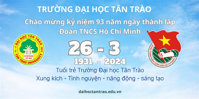 Chào mừng kỷ niệm 93 năm ngày thành lập Đoàn TNCS Hồ Chí Minh