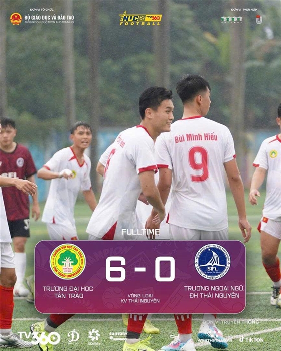 Chiến thắng mở màn ấn tượng – Khởi đầu rực lửa cho Đại học Tân Trào