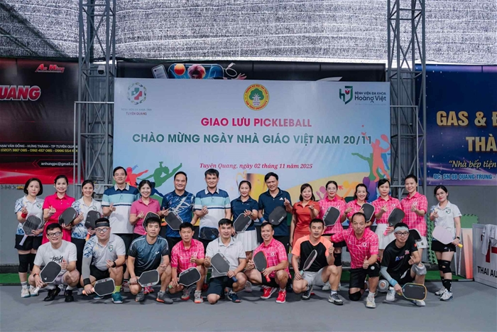 Giao lưu Pickleball chào mừng Ngày Nhà giáo Việt Nam 20/11
