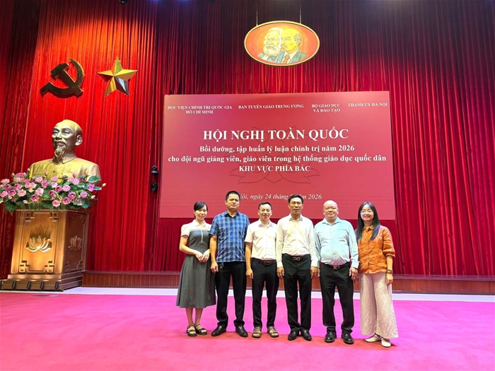 Giảng viên Trường Đại học Tân Trào tham dự Hội nghị Toàn quốc bồi dưỡng, Tập huấn Lý luận chính trị năm 2026