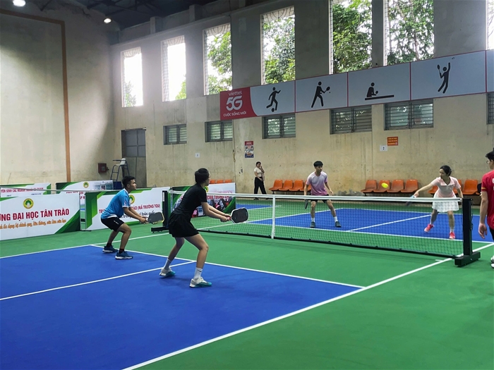 Sôi nổi Giải Pickleball sinh viên Trường Đại học Tân Trào năm 2026