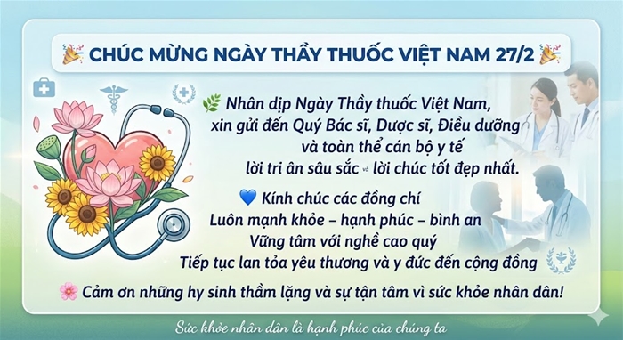 Chúc mừng Ngày Thầy thuốc Việt Nam