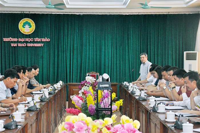 Trường Cao đẳng Cộng đồng Hưng Yên thăm và làm việc tại Trường Đại học Tân  Trào