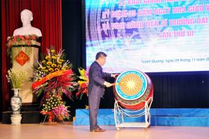 khai giảng năm học mới trường ĐH Tân Trào 